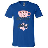 I Love Dogs And Coffee For Coffee Dogs Lovers Funny Gift V-Neck T-Shirt