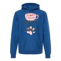 I Love Dogs And Coffee For Coffee Dogs Lovers Funny Gift Premium Hoodie