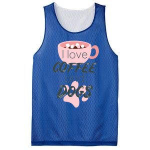 I Love Dogs And Coffee For Coffee Dogs Lovers Funny Gift Mesh Reversible Basketball Jersey Tank