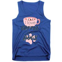 I Love Dogs And Coffee For Coffee Dogs Lovers Funny Gift Tank Top