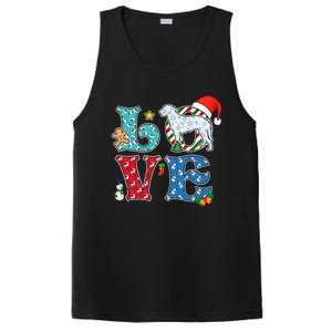 I Love Dog CurlyCoated Retriever Christmas Gift PosiCharge Competitor Tank