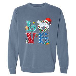 I Love Dog CurlyCoated Retriever Christmas Gift Garment-Dyed Sweatshirt