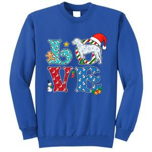 I Love Dog CurlyCoated Retriever Christmas Gift Sweatshirt