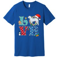 I Love Dog CurlyCoated Retriever Christmas Gift Premium T-Shirt