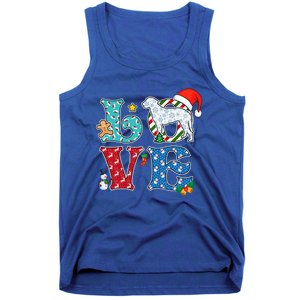 I Love Dog CurlyCoated Retriever Christmas Gift Tank Top