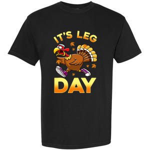 It's Leg Day Funny Exercise Workout Thanksgiving Turkey Garment-Dyed Heavyweight T-Shirt