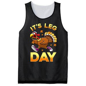 It's Leg Day Funny Exercise Workout Thanksgiving Turkey Mesh Reversible Basketball Jersey Tank