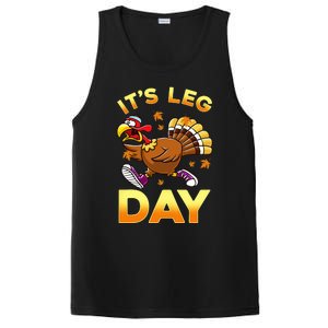 It's Leg Day Funny Exercise Workout Thanksgiving Turkey PosiCharge Competitor Tank