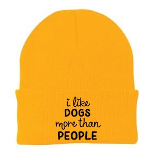 I Like Dogs More Than People Knit Cap Winter Beanie