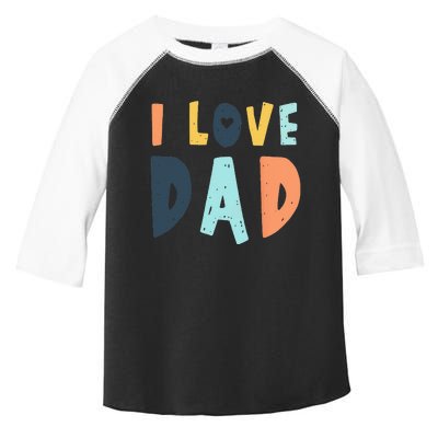 I Love Dad Retro Daddy Jokes From Daughter Son Wife Toddler Fine Jersey T-Shirt