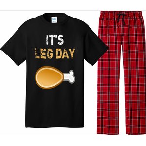 It's Leg Day Funny Workout Turkey Thanksgiving Pajama Set