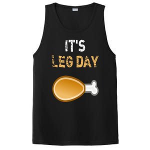 It's Leg Day Funny Workout Turkey Thanksgiving PosiCharge Competitor Tank