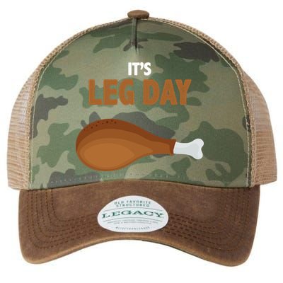 It's Leg Day Funny Turkey Legacy Tie Dye Trucker Hat
