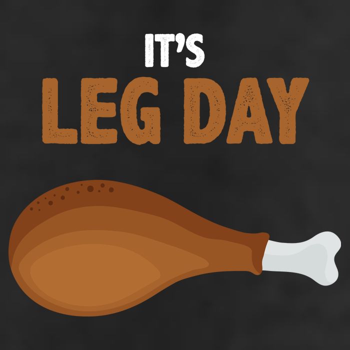 It's Leg Day Funny Turkey 7 Panel Mesh Trucker Snapback Hat