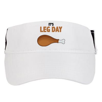It's Leg Day Funny Turkey Adult Drive Performance Visor