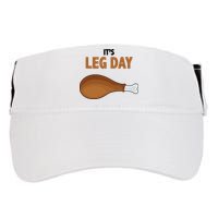 It's Leg Day Funny Turkey Adult Drive Performance Visor