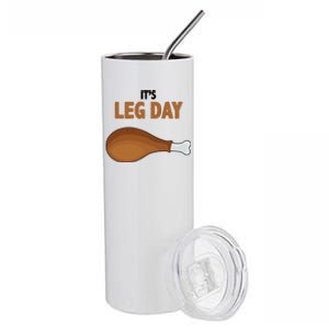 It's Leg Day Funny Turkey Stainless Steel Tumbler