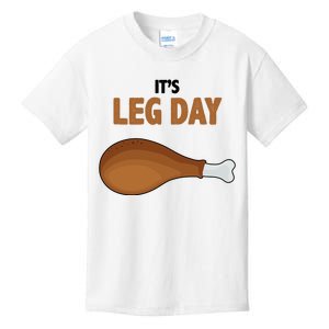 It's Leg Day Funny Turkey Kids T-Shirt