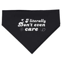 I Literally Don't Even Care USA-Made Doggie Bandana