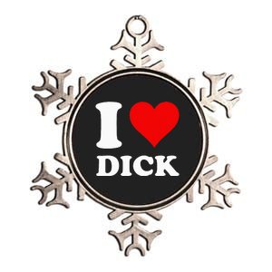 I Love Dick Metallic Star Ornament