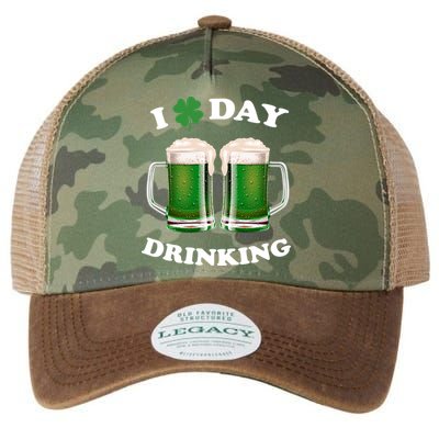 I Love Day Drinking St Patrick's Day Party Legacy Tie Dye Trucker Hat