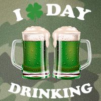I Love Day Drinking St Patrick's Day Party Legacy Tie Dye Trucker Hat