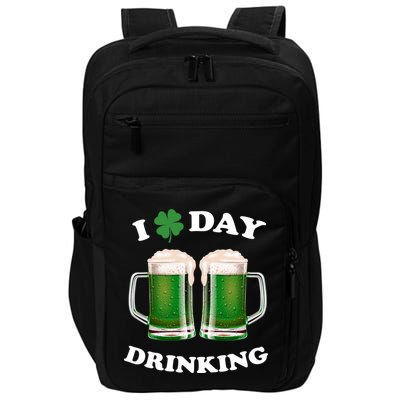 I Love Day Drinking St Patrick's Day Party Impact Tech Backpack
