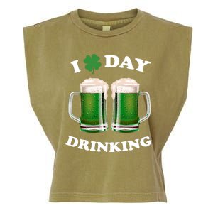 I Love Day Drinking St Patrick's Day Party Garment-Dyed Women's Muscle Tee