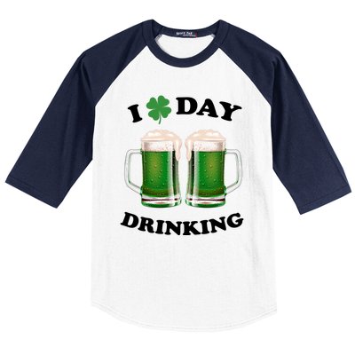 I Love Day Drinking St Patrick's Day Party Baseball Sleeve Shirt