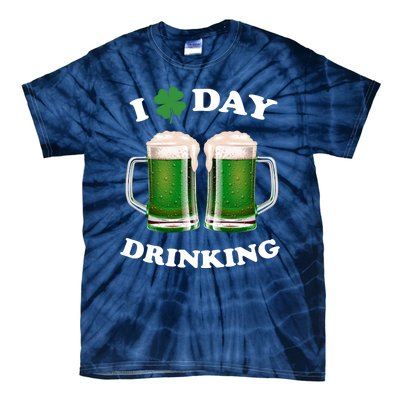 I Love Day Drinking St Patrick's Day Party Tie-Dye T-Shirt