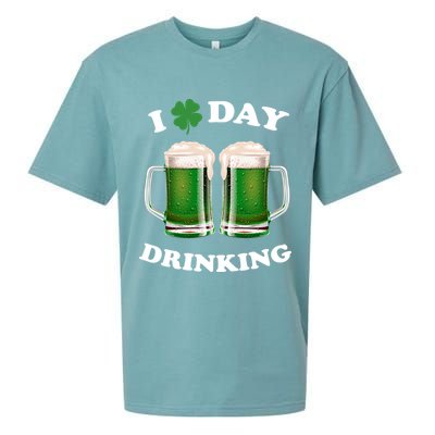 I Love Day Drinking St Patrick's Day Party Sueded Cloud Jersey T-Shirt