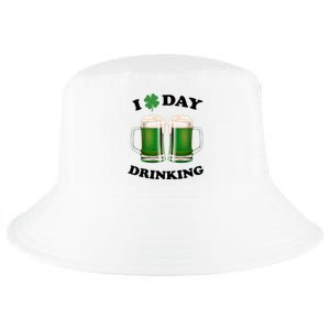 I Love Day Drinking St Patrick's Day Party Cool Comfort Performance Bucket Hat