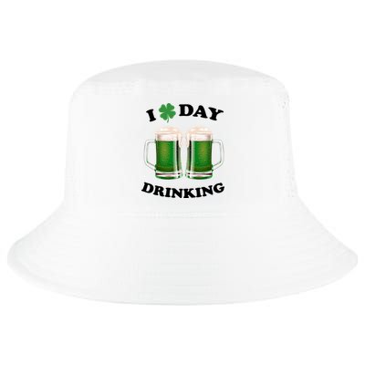 I Love Day Drinking St Patrick's Day Party Cool Comfort Performance Bucket Hat