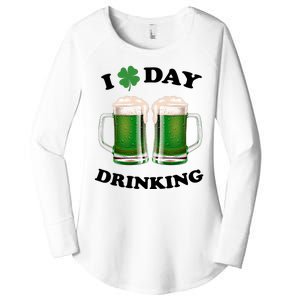 I Love Day Drinking St Patrick's Day Party Women's Perfect Tri Tunic Long Sleeve Shirt