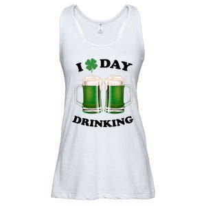 I Love Day Drinking St Patrick's Day Party Ladies Essential Flowy Tank