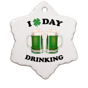 I Love Day Drinking St Patrick's Day Party Ceramic Star Ornament