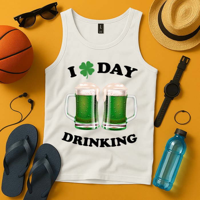 I Love Day Drinking St Patrick's Day Party Tank Top