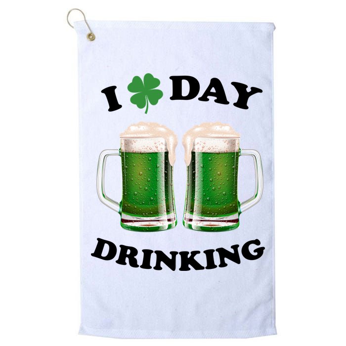 I Love Day Drinking St Patrick's Day Party Golf Towel