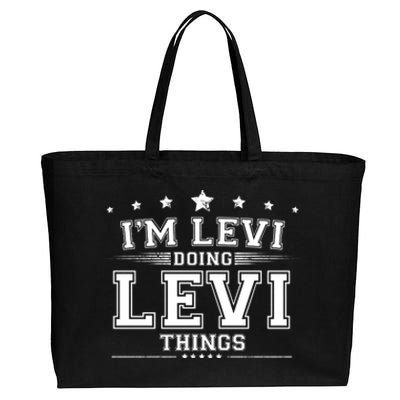 Im Levi Doing Levi Things Cotton Canvas Jumbo Tote