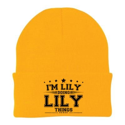 Im Lily Doing Lily Things Knit Cap Winter Beanie