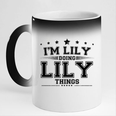 Im Lily Doing Lily Things 11oz Black Color Changing Mug