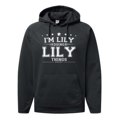 Im Lily Doing Lily Things Performance Fleece Hoodie