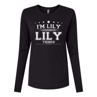 Im Lily Doing Lily Things Womens Cotton Relaxed Long Sleeve T-Shirt