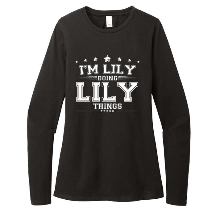 Im Lily Doing Lily Things Womens CVC Long Sleeve Shirt