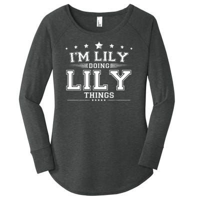 Im Lily Doing Lily Things Women's Perfect Tri Tunic Long Sleeve Shirt