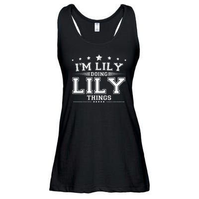 Im Lily Doing Lily Things Ladies Essential Flowy Tank