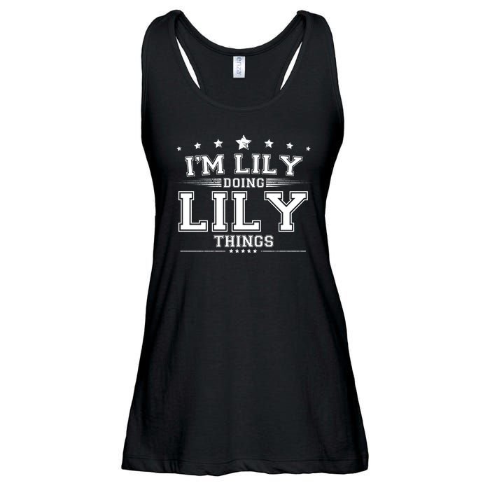 Im Lily Doing Lily Things Ladies Essential Flowy Tank