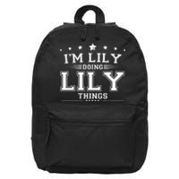 Im Lily Doing Lily Things 16 in Basic Backpack