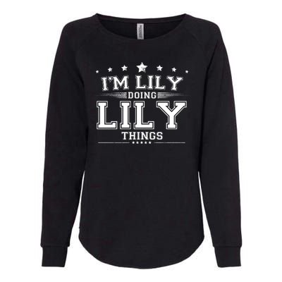 Im Lily Doing Lily Things Womens California Wash Sweatshirt