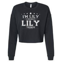 Im Lily Doing Lily Things Cropped Pullover Crew